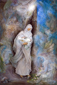 Fairy Tales Painting - el nacido en la Kaba Persian Miniatures Fairy Tales